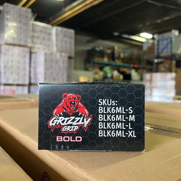 6 Mil Grizzly Grip Nitrile Gloves (Black) - Picture 3 of 4